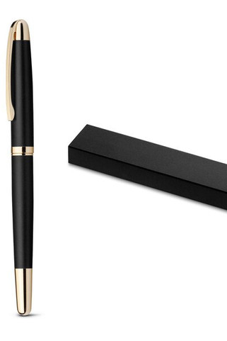 Metal rollerball with gold trim - Egotier 81196