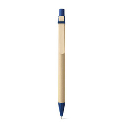 hi!dea 91292 - Kraft paper ball pen with wooden clip