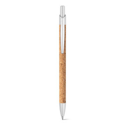 hi!dea 91647 - Cork and aluminium ball pen with clip