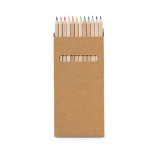 Pencil box with 12 coloured pencils - Egotier 91746