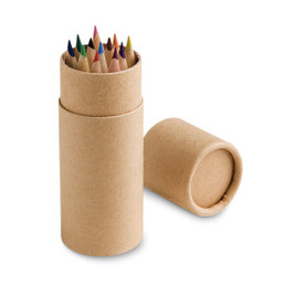 hi!dea 91752 - Pencil box with 12 coloured pencils