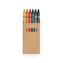 hi!dea 91754 - Caixa com 6 lápis de cera