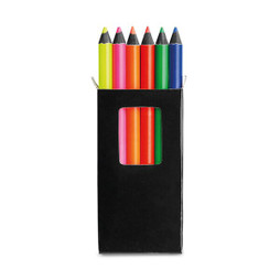 hi!dea 91767 - Pencil box with 6 coloured pencils