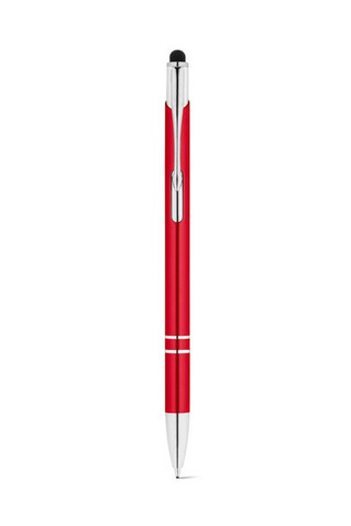 Aluminium ball pen with touch tip and clip - Egotier 91849