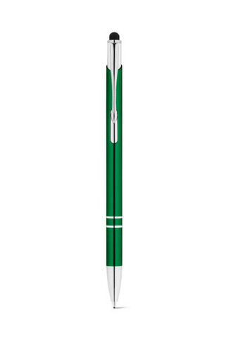 Aluminium ball pen with touch tip and clip - Egotier 91849