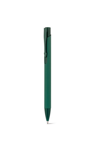 Recycled aluminium (100% rAL) ballpoint pen with rubber finish - Egotier 91944