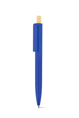 Recycled ABS (100% rABS) ballpoint pen with bamboo button - Egotier 91945