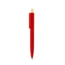 hi!dea 91945 - Recycled ABS (100% rABS) ballpoint pen with bamboo button