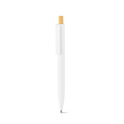 hi!dea 91945 - Stylo à bille en ABS recyclé (100% rABS) avec bouton en bambou
