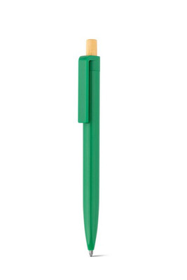 Recycled ABS (100% rABS) ballpoint pen with bamboo button - Egotier 91945