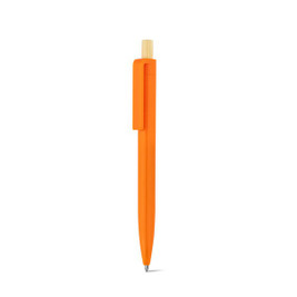 hi!dea 91945 - Recycled ABS (100% rABS) ballpoint pen with bamboo button