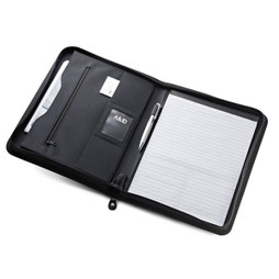 hi!dea 92044 - PU and microfibre A4 folder with lined pages