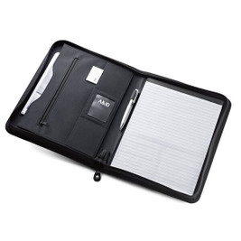 hi!dea 92044 - PU and microfibre A4 folder with lined pages