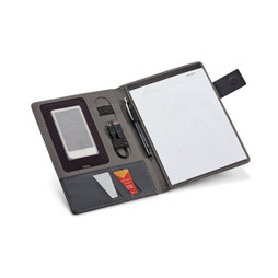 hi!dea 92066 - A5 map van imitatielinnen en PU met gelinieerde paginas blocnote