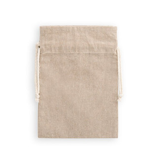 Recycled cotton gift bag (70%) and polyester (30% rPET) (140 g/m²) - Egotier 92076
