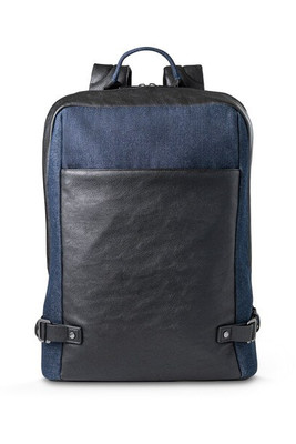 Branve 92189 - 15'6" Laptop backpack in denim and PU