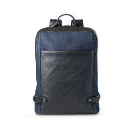 Branve 92189 - Sac à dos pour ordinateur portable jusqu'à 15.6" en denim et PU