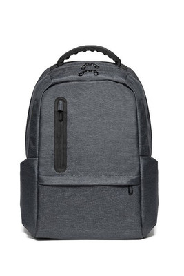 2Tone recycled nylon waterproof laptop backpack with 210D recycled polyester compartment - Egotier 92195