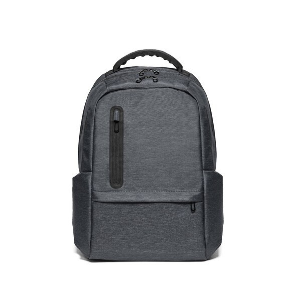 2Tone recycled nylon waterproof laptop backpack with 210D recycled polyester compartment - Egotier 92195