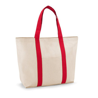 100% cotton canvas bag with front and inside pocket (280 g/m²) - Egotier 92824