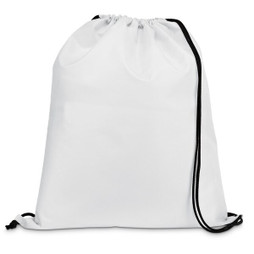 hi!dea 92910 - Sac à dos 210D avec cordons de serrage noirs