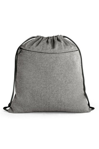 Drawstring bag in recycled cotton (70%), polyester (30% rPET) (140 g/m²) - Egotier 92928
