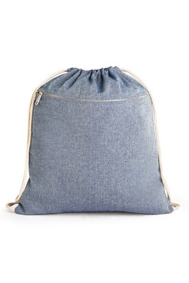 Drawstring bag in recycled cotton (70%), polyester (30% rPET) (140 g/m²) - Egotier 92928