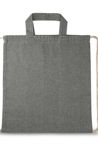 Drawstring bag with recycled cotton (70%) and polyester (30% rPET) (140 g/m²) - Egotier 92936