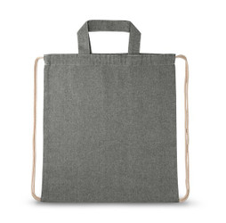 hi!dea 92936 - Drawstring bag with recycled cotton (70%) and polyester (30% rPET) (140 g/m²)