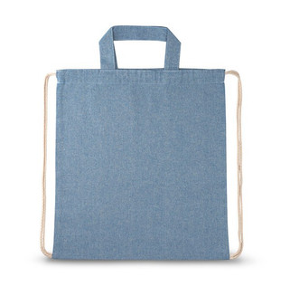 Drawstring bag with recycled cotton (70%) and polyester (30% rPET) (140 g/m²) - Egotier 92936