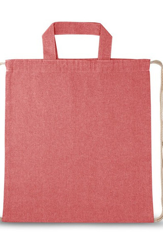 Drawstring bag with recycled cotton (70%) and polyester (30% rPET) (140 g/m²) - Egotier 92936