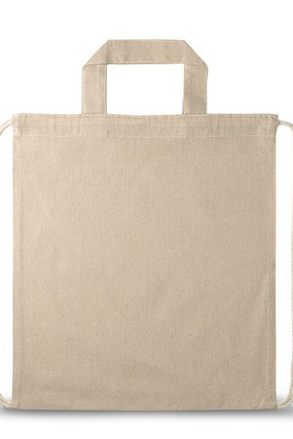 Drawstring bag with recycled cotton (70%) and polyester (30% rPET) (140 g/m²) - Egotier 92936