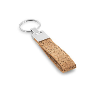 Cork and metal keyring - Egotier 93145