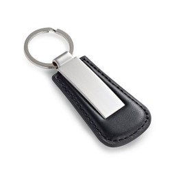 hi!dea 93171 - Metalen sleutelhanger met PU-rand