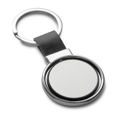 hi!dea 93177 - Metalen en PU sleutelhanger