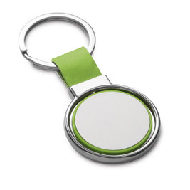 hi!dea 93177 - Metalen en PU sleutelhanger