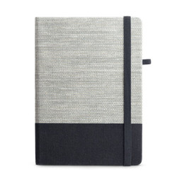 hi!dea 93268 - A5 notepad in straw fibre and cotton canvas with lined pages