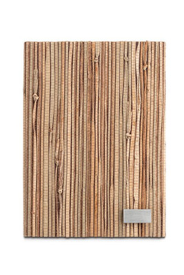 A5 notepad with hardcover made from natural straw fibres - Egotier 93275