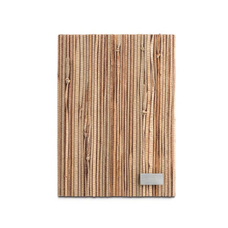 Bloc-notes A5 avec couverture rigide en fibre de paille naturelle - Egotier 93275