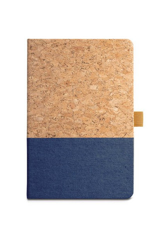 A5 notebook in cork and linen with lined sheets - Egotier 93277