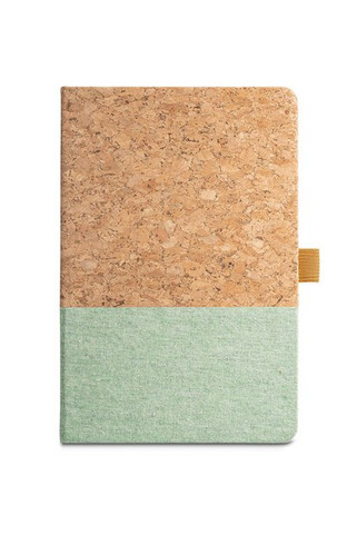 A5 notebook in cork and linen with lined sheets - Egotier 93277