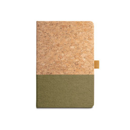 hi!dea 93277 - A5 notebook in cork and linen with lined sheets