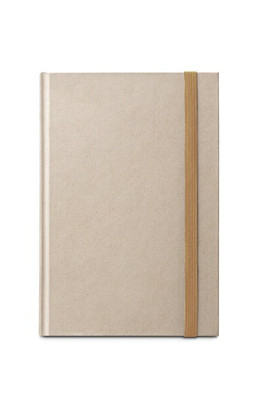 A5 hardcover notebook made of sugar cane paper (80% sugar cane) with lined pages - Egotier 93286
