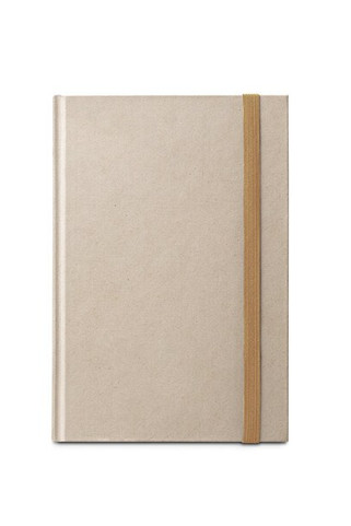 A5 hardcover notebook made of sugar cane paper (80% sugar cane) with lined pages - Egotier 93286