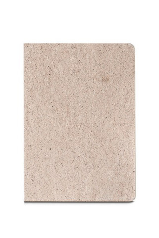 A5 notepad with semi-rigid cover made from tea leafs waste (65%) - Egotier 93290