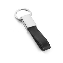 hi!dea 93354 - Ronde sleutelhanger in metaal en PU