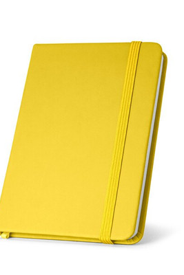 Bloc notes A5 en PU avec feuilles unies - Egotier 93487