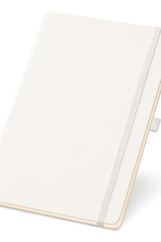 A5 notebook with lined sheets in ivory color - Egotier 93494