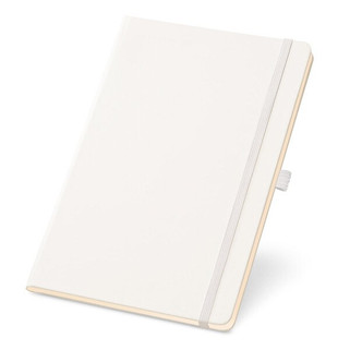 A5 notebook with lined sheets in ivory color - Egotier 93494