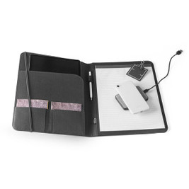 hi!dea 93580 - A4 folder in recycled polyester (100% rPET) 300D with elastic closure
